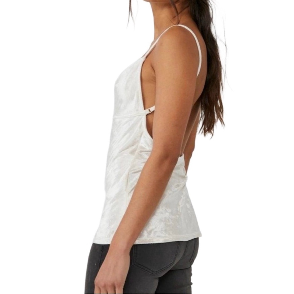 FREE PEOPLE All Night Velvet Tunic Top in Champagne! - Picture 2 of 5